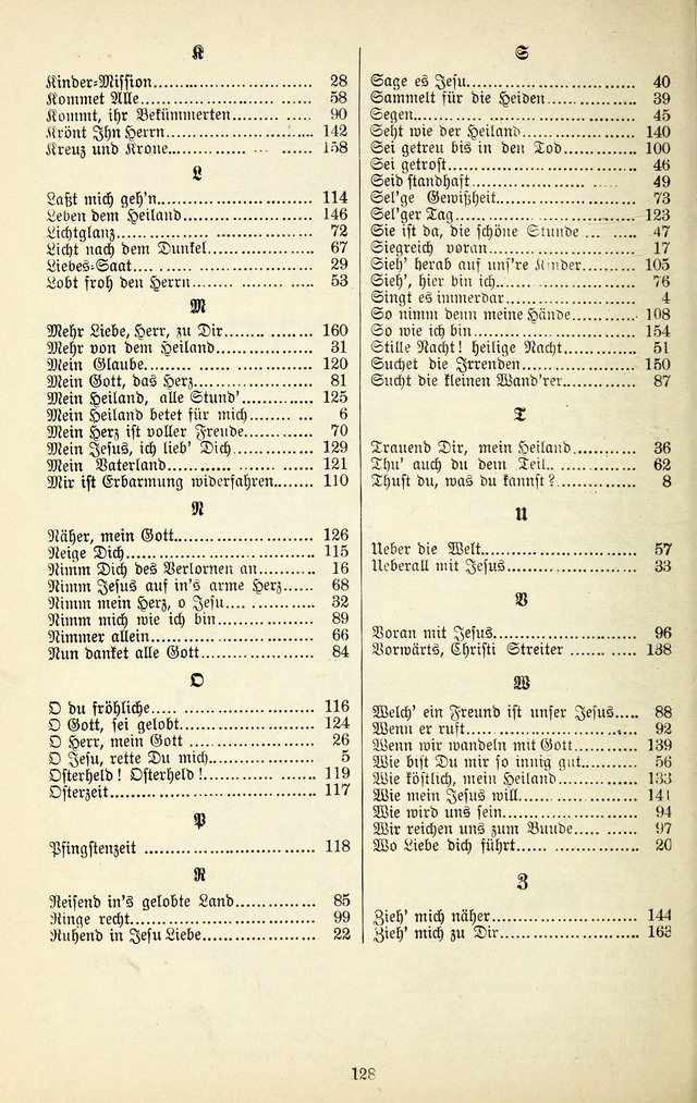 Heils-Lieder, eine Sammlung Geistlicher Lieder für Sonntagsschulen, Jugendvereine page 126