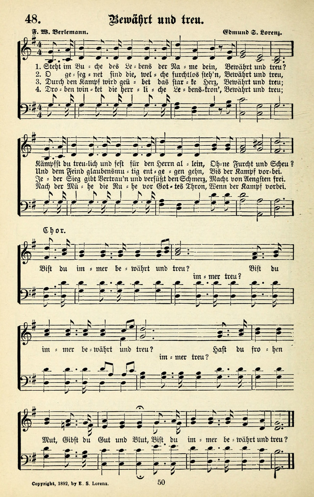 Heils-Lieder, eine Sammlung Geistlicher Lieder für Sonntagsschulen, Jugendvereine page 48