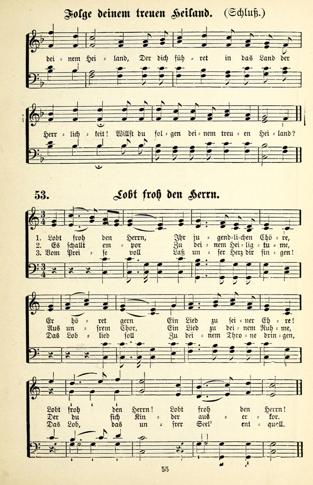Heils-Lieder, eine Sammlung Geistlicher Lieder für Sonntagsschulen, Jugendvereine page 53