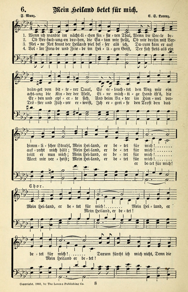 Heils-Lieder, eine Sammlung Geistlicher Lieder für Sonntagsschulen, Jugendvereine page 6
