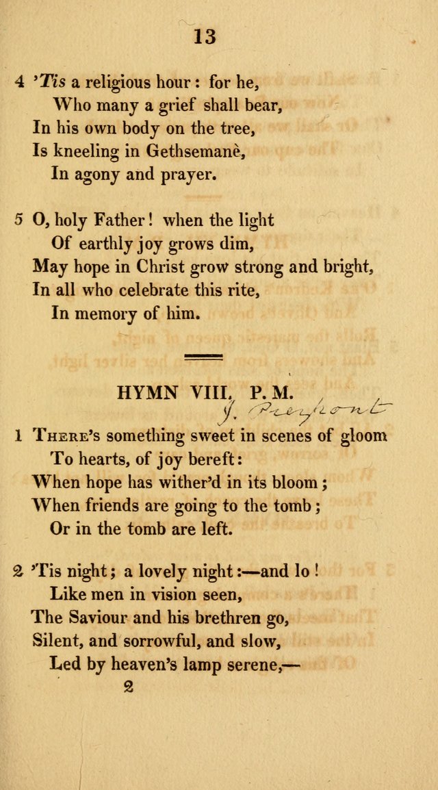 Hymns for the Lords Supper: original and selected. (2nd ed.) page 13