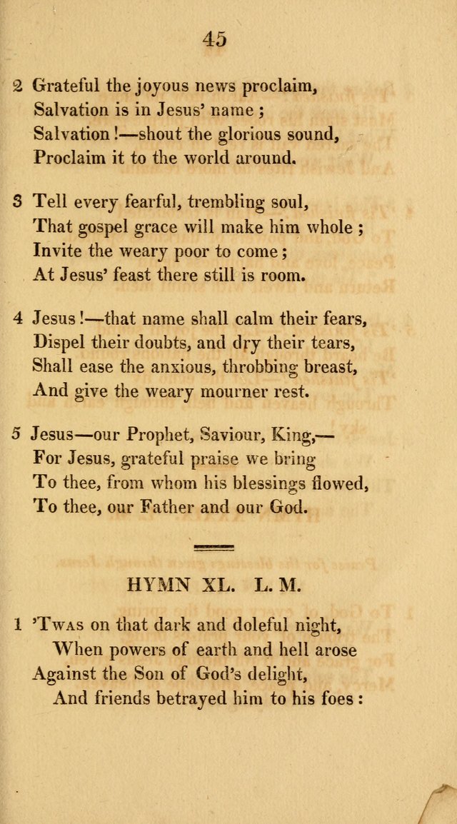 Hymns for the Lords Supper: original and selected. (2nd ed.) page 45
