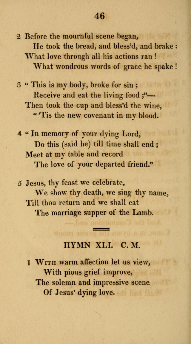 Hymns for the Lords Supper: original and selected. (2nd ed.) page 46