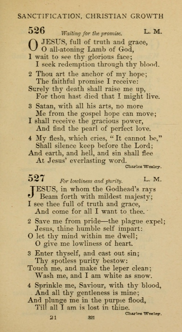Hymnal of the Methodist Episcopal Church page 321