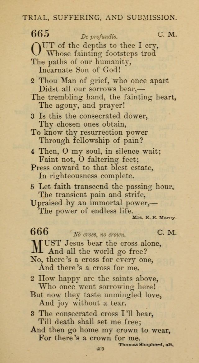 Hymnal of the Methodist Episcopal Church page 409