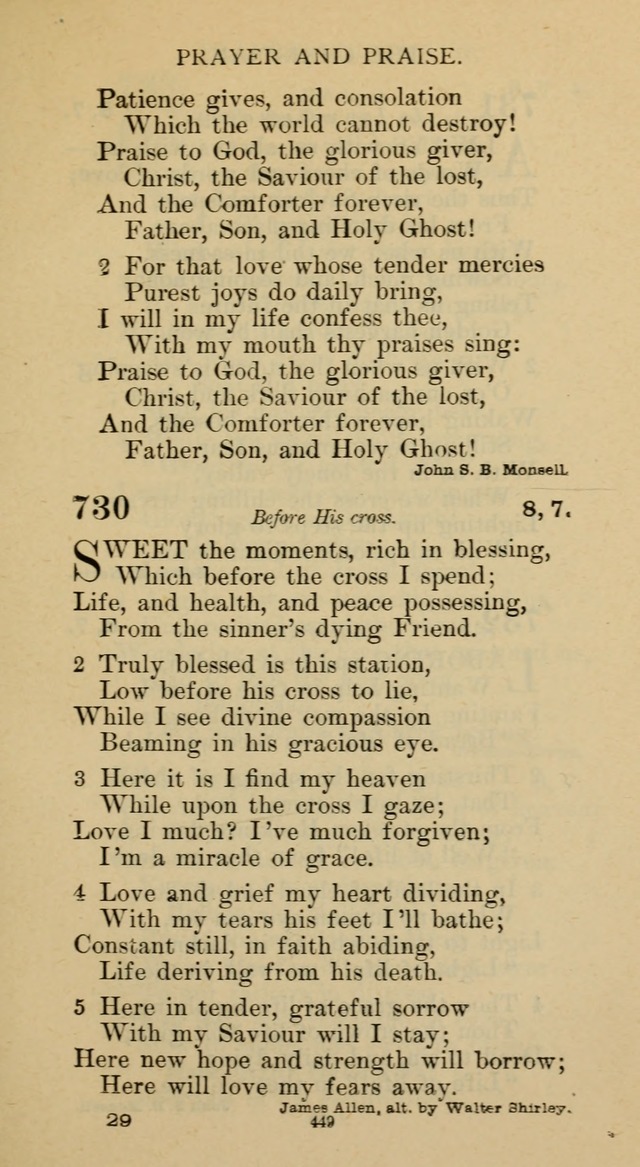 Hymnal of the Methodist Episcopal Church page 449