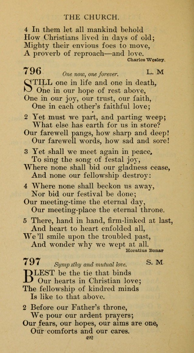 Hymnal of the Methodist Episcopal Church page 492