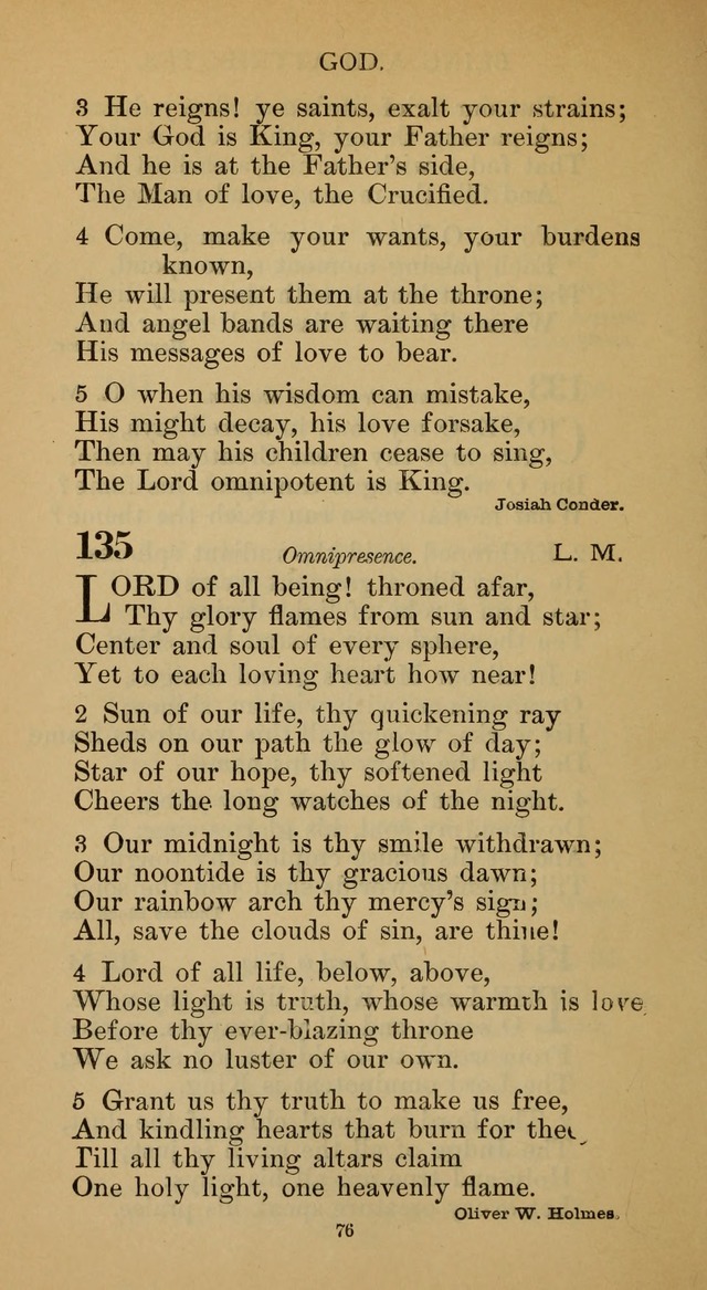 Hymnal of the Methodist Episcopal Church page 76
