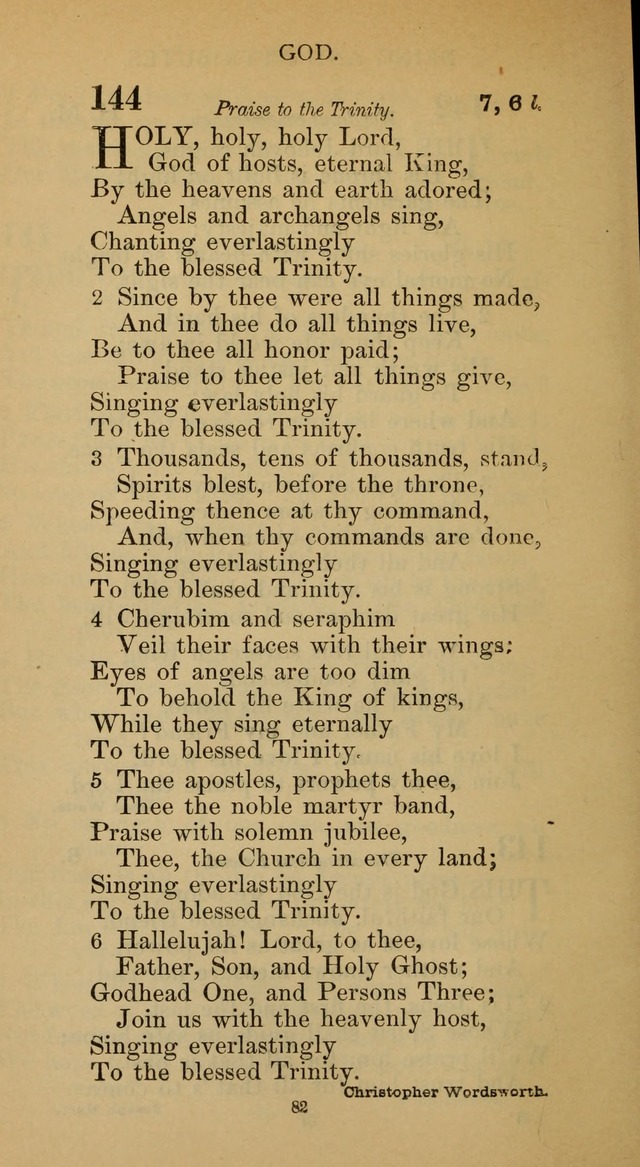Hymnal of the Methodist Episcopal Church page 82