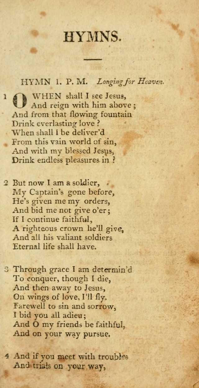 Hymns, Original and  Selected, for the Use of Christians. (5th ed. corr.) page 3