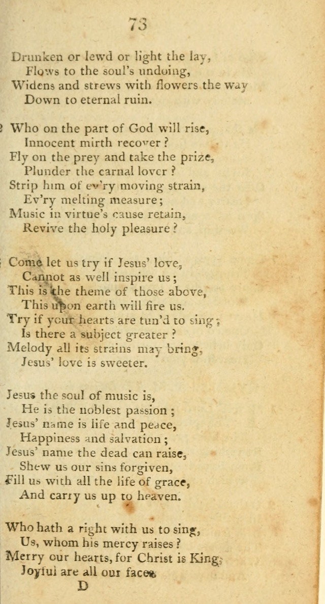 Hymns, Original and  Selected, for the Use of Christians. (5th ed. corr.) page 73