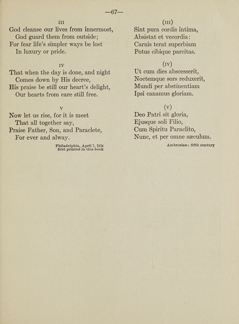 Hymns: original and translated page 57