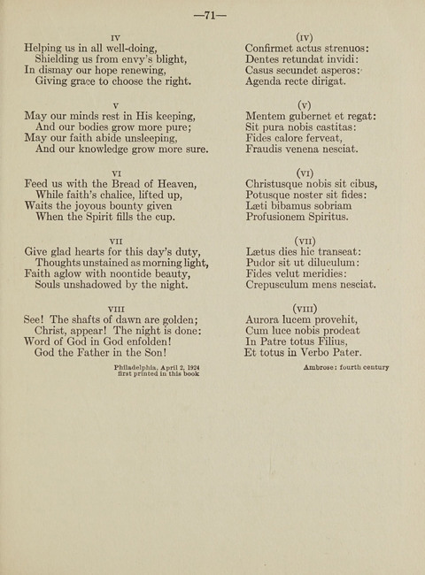 Hymns: original and translated page 61