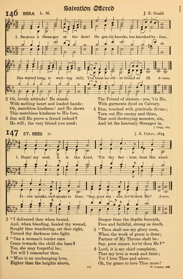 Hymns of Worship and Service (Chapel Ed., 4th ed.) page 107
