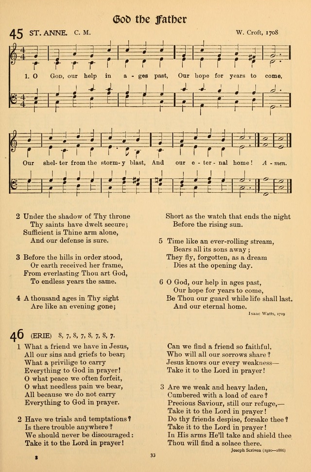 Hymns of Worship and Service (Chapel Ed., 4th ed.) page 35