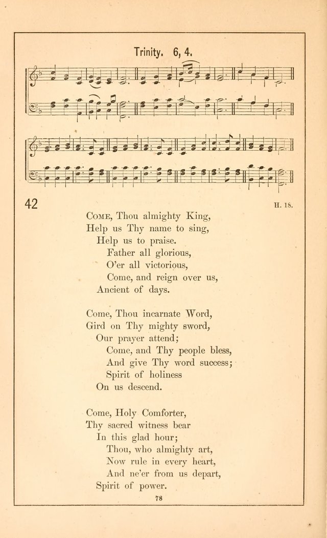 Hymnal of the Presbyterian Church page 76