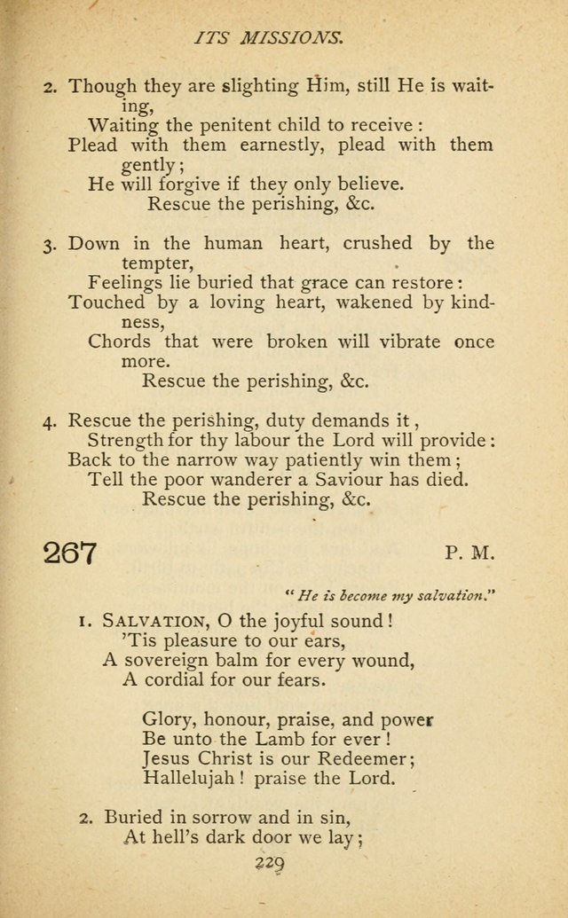 Hymnal of the Presbyterian Church in Canada page 229