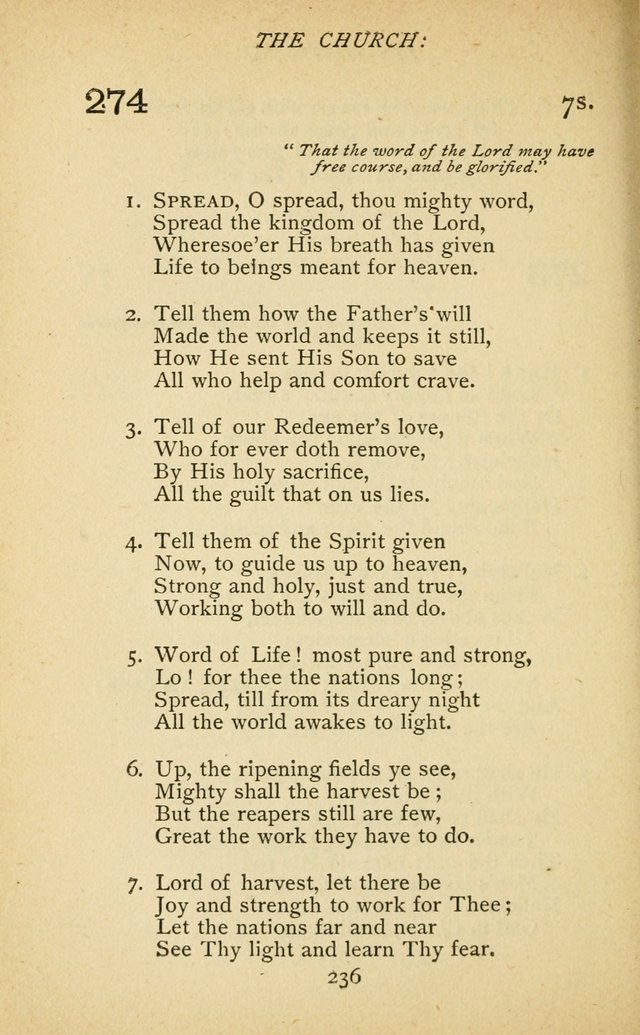 Hymnal of the Presbyterian Church in Canada page 236