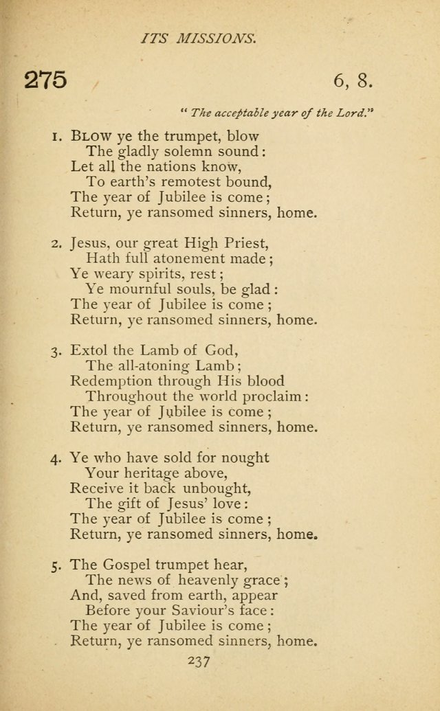 Hymnal of the Presbyterian Church in Canada page 237