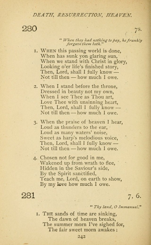 Hymnal of the Presbyterian Church in Canada page 242