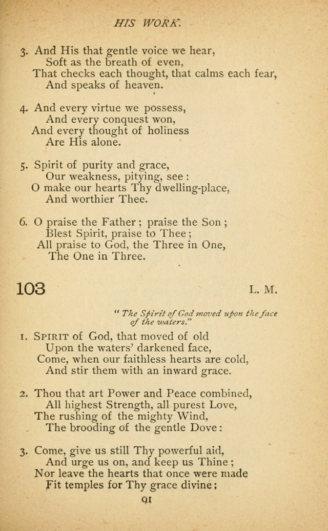 Hymnal of the Presbyterian Church in Canada page 91
