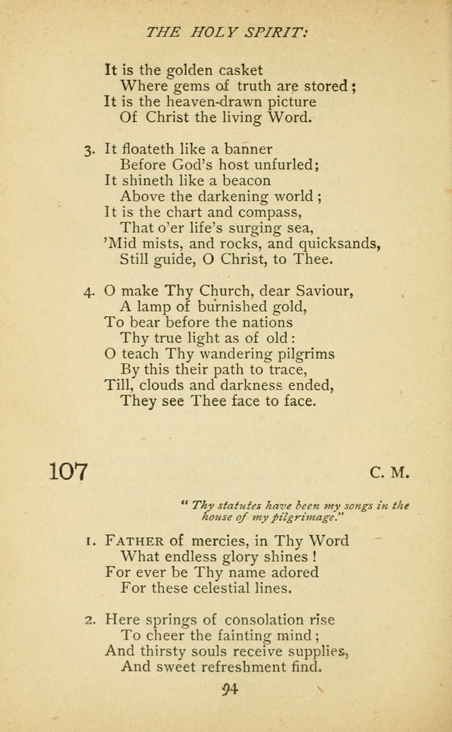 Hymnal of the Presbyterian Church in Canada page 94