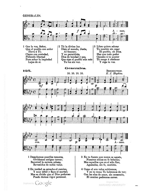 Himnario provisional con los cánticos: Según el uso de la Iglesia Episcopal Americana, para Congregaciones Españoles page 182