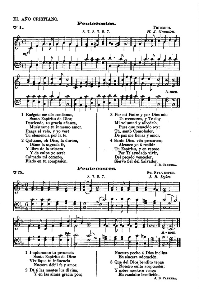 Himnario provisional con los cánticos: Según el uso de la Iglesia Episcopal Americana, para Congregaciones Españoles page 64