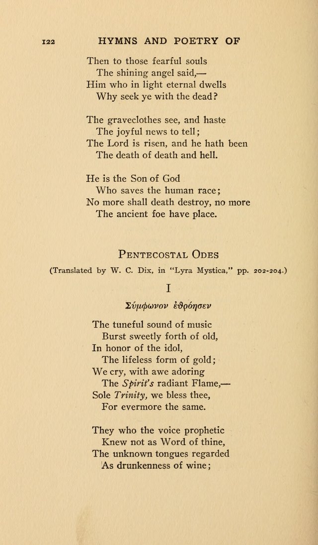 Hymns and Poetry of the Eastern Church page 117