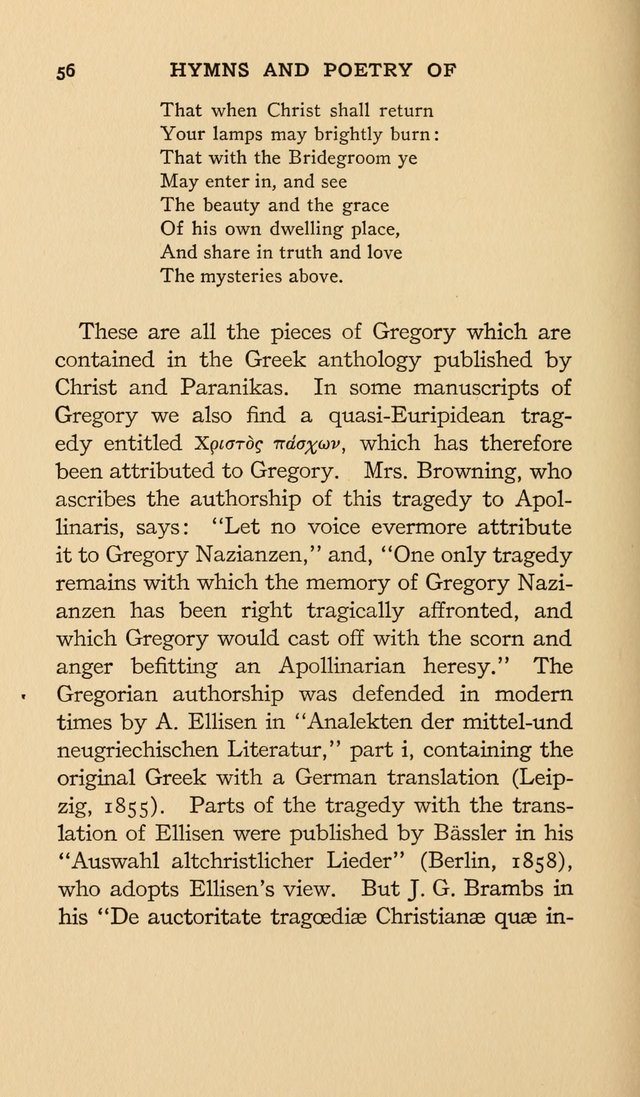 Hymns and Poetry of the Eastern Church page 43
