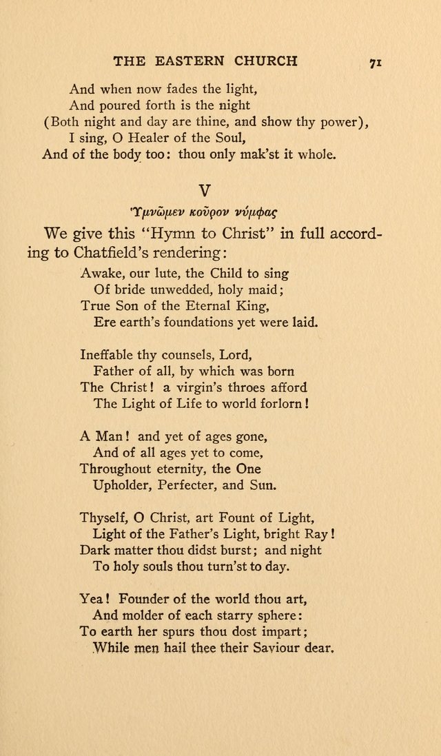 Hymns and Poetry of the Eastern Church page 60