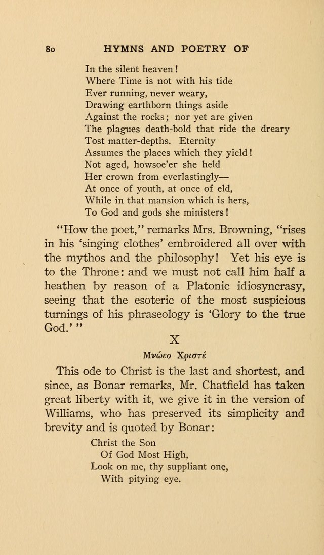 Hymns and Poetry of the Eastern Church page 71