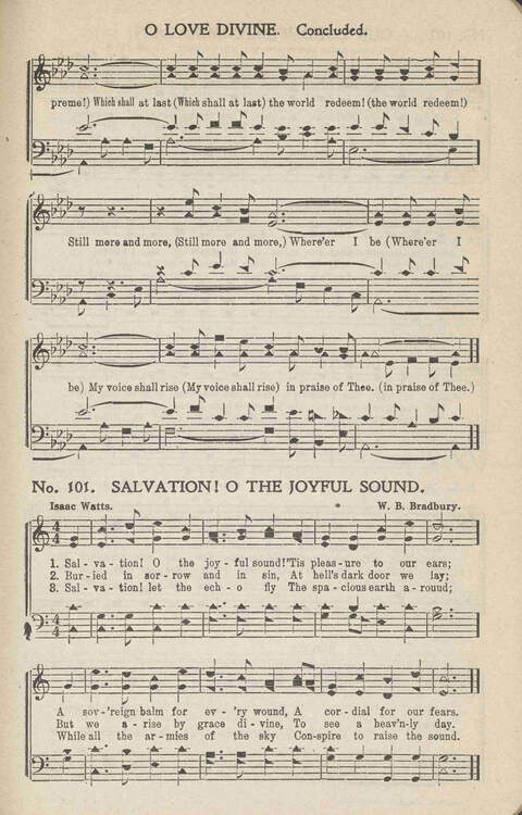 Heavenly Praises: for Sunday-schools, singing-schools, revivals, conventions and general use in Christian work and worship page 104
