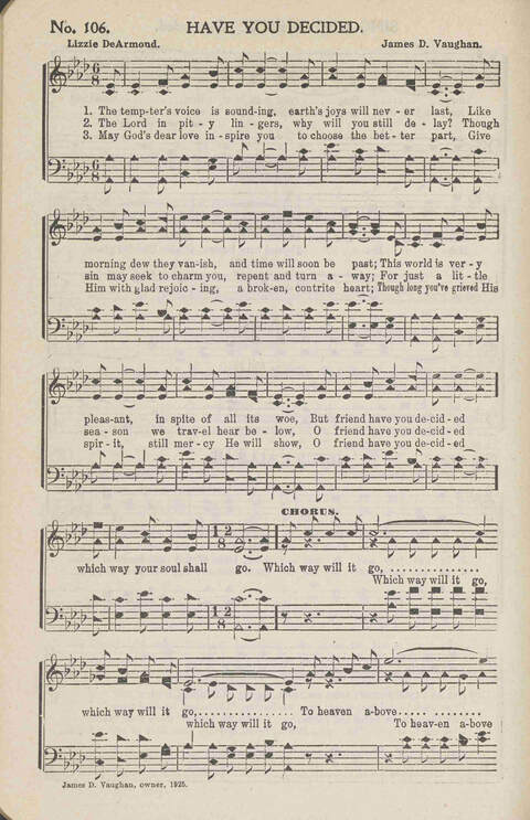 Heavenly Praises: for Sunday-schools, singing-schools, revivals, conventions and general use in Christian work and worship page 109