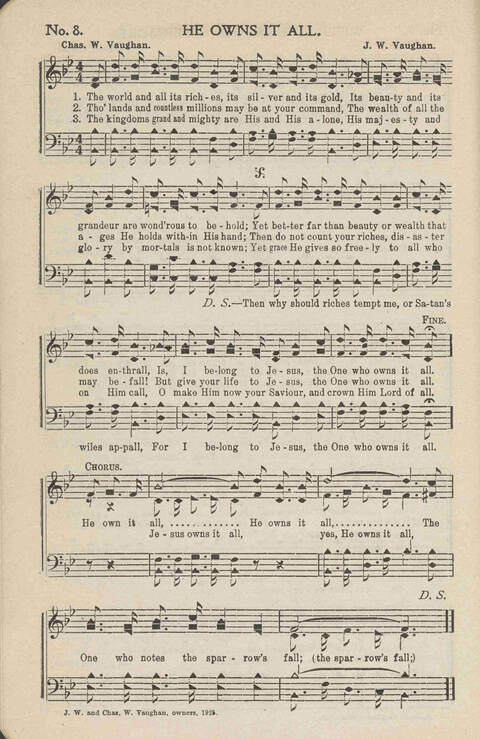 Heavenly Praises: for Sunday-schools, singing-schools, revivals, conventions and general use in Christian work and worship page 11