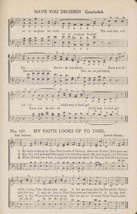 Heavenly Praises: for Sunday-schools, singing-schools, revivals, conventions and general use in Christian work and worship page 110
