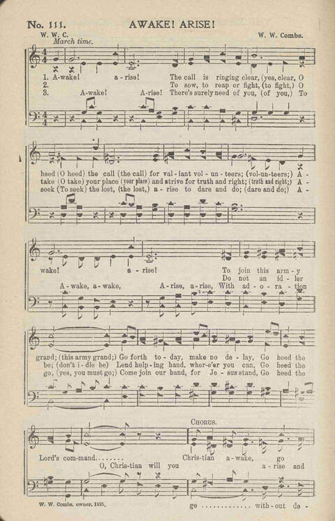 Heavenly Praises: for Sunday-schools, singing-schools, revivals, conventions and general use in Christian work and worship page 115