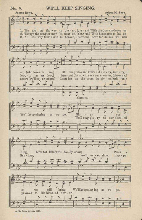 Heavenly Praises: for Sunday-schools, singing-schools, revivals, conventions and general use in Christian work and worship page 12