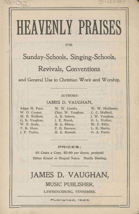 Heavenly Praises: for Sunday-schools, singing-schools, revivals, conventions and general use in Christian work and worship page 2