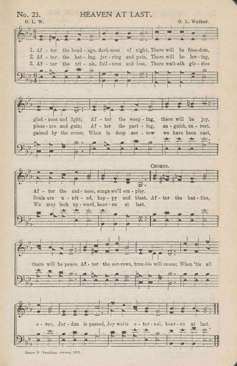 Heavenly Praises: for Sunday-schools, singing-schools, revivals, conventions and general use in Christian work and worship page 26