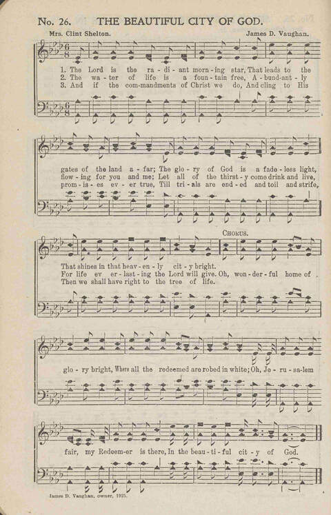 Heavenly Praises: for Sunday-schools, singing-schools, revivals, conventions and general use in Christian work and worship page 29