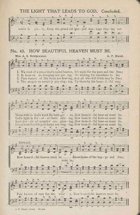 Heavenly Praises: for Sunday-schools, singing-schools, revivals, conventions and general use in Christian work and worship page 46