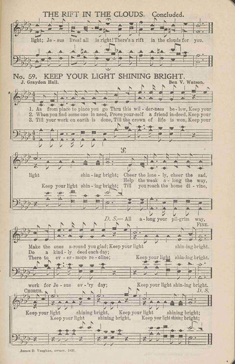 Heavenly Praises: for Sunday-schools, singing-schools, revivals, conventions and general use in Christian work and worship page 62