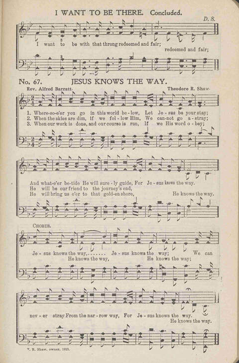 Heavenly Praises: for Sunday-schools, singing-schools, revivals, conventions and general use in Christian work and worship page 70