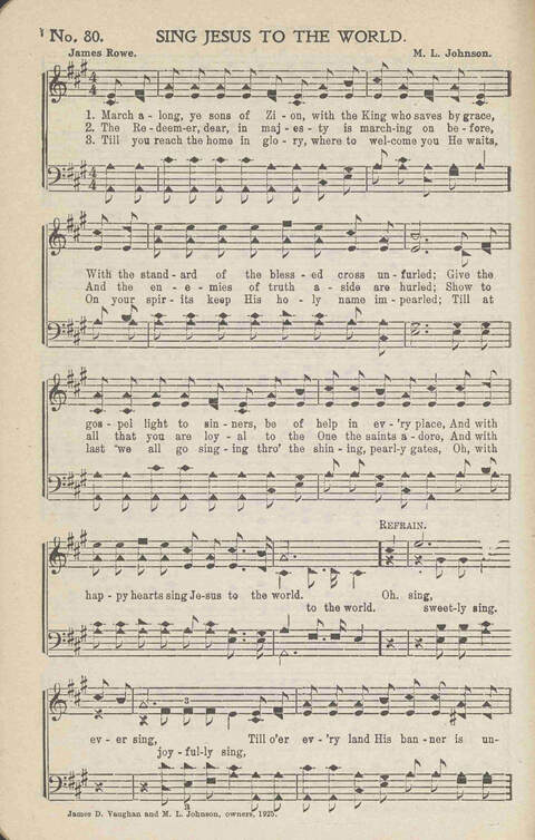 Heavenly Praises: for Sunday-schools, singing-schools, revivals, conventions and general use in Christian work and worship page 83