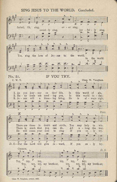 Heavenly Praises: for Sunday-schools, singing-schools, revivals, conventions and general use in Christian work and worship page 84