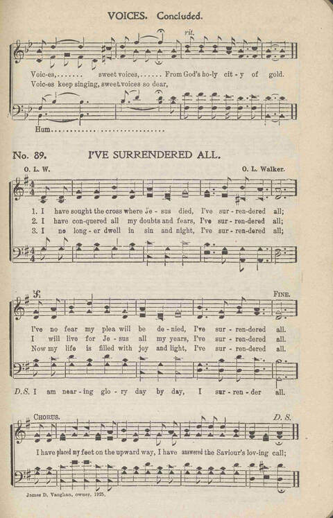 Heavenly Praises: for Sunday-schools, singing-schools, revivals, conventions and general use in Christian work and worship page 92