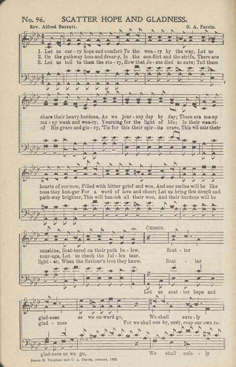 Heavenly Praises: for Sunday-schools, singing-schools, revivals, conventions and general use in Christian work and worship page 99