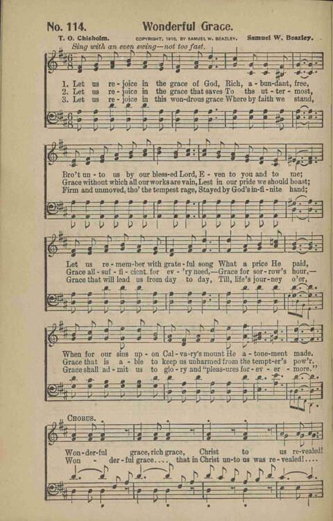 Hosannas: a Superior Collection of Gospel Songs for Evangelistic Meetings and General use page 116