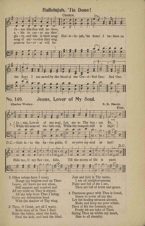 Hosannas: a Superior Collection of Gospel Songs for Evangelistic Meetings and General use page 151